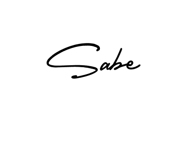 You should practise on your own different ways (AmerikaSignatureDemo-Regular) to write your name (Sabe) in signature. don't let someone else do it for you. Sabe signature style 3 images and pictures png