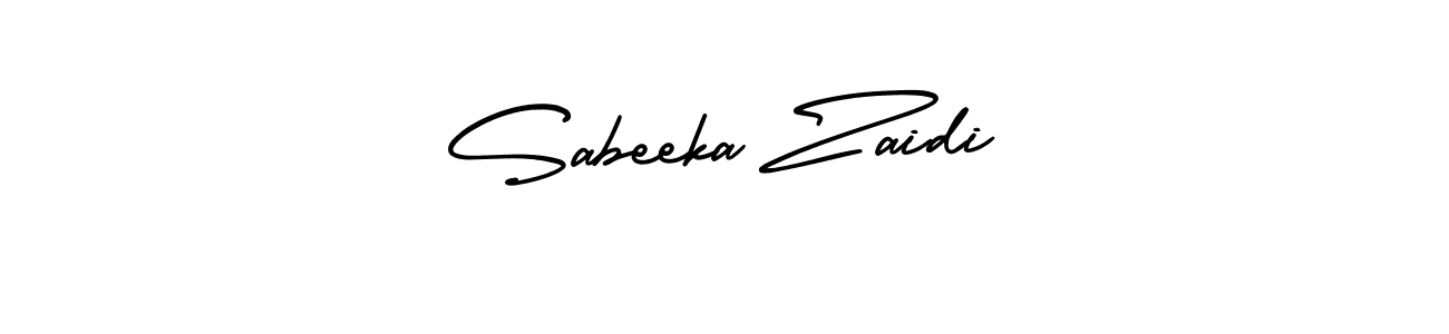 The best way (AmerikaSignatureDemo-Regular) to make a short signature is to pick only two or three words in your name. The name Sabeeka Zaidi include a total of six letters. For converting this name. Sabeeka Zaidi signature style 3 images and pictures png