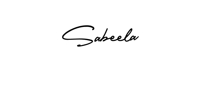 The best way (AmerikaSignatureDemo-Regular) to make a short signature is to pick only two or three words in your name. The name Sabeela include a total of six letters. For converting this name. Sabeela signature style 3 images and pictures png