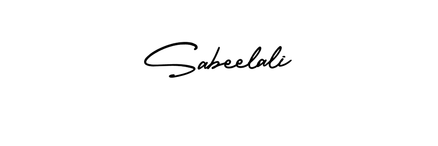AmerikaSignatureDemo-Regular is a professional signature style that is perfect for those who want to add a touch of class to their signature. It is also a great choice for those who want to make their signature more unique. Get Sabeelali name to fancy signature for free. Sabeelali signature style 3 images and pictures png