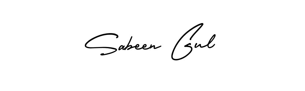 Also You can easily find your signature by using the search form. We will create Sabeen Gul name handwritten signature images for you free of cost using AmerikaSignatureDemo-Regular sign style. Sabeen Gul signature style 3 images and pictures png