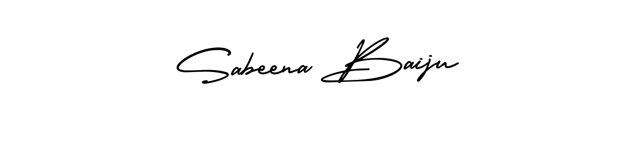 Best and Professional Signature Style for Sabeena Baiju. AmerikaSignatureDemo-Regular Best Signature Style Collection. Sabeena Baiju signature style 3 images and pictures png