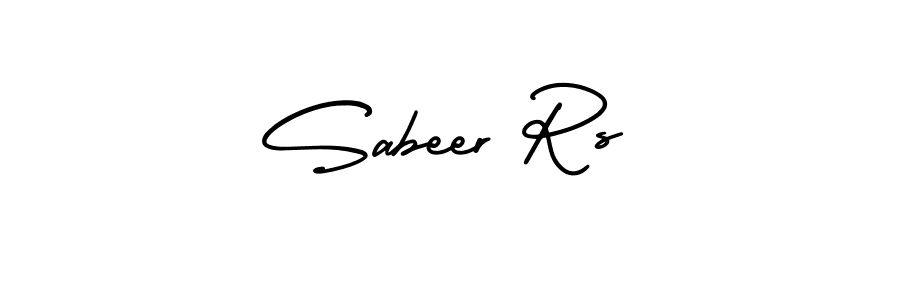 Also You can easily find your signature by using the search form. We will create Sabeer Rs name handwritten signature images for you free of cost using AmerikaSignatureDemo-Regular sign style. Sabeer Rs signature style 3 images and pictures png