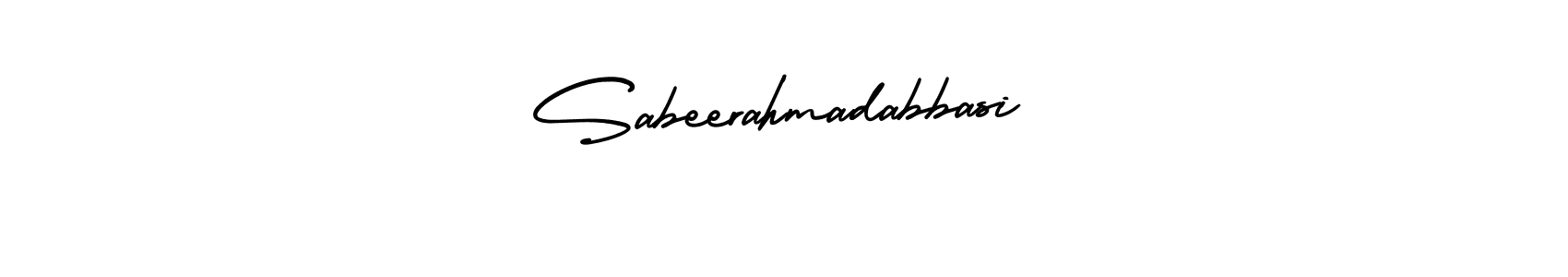 AmerikaSignatureDemo-Regular is a professional signature style that is perfect for those who want to add a touch of class to their signature. It is also a great choice for those who want to make their signature more unique. Get Sabeerahmadabbasi name to fancy signature for free. Sabeerahmadabbasi signature style 3 images and pictures png