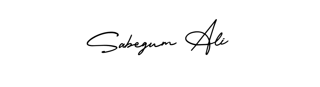 Create a beautiful signature design for name Sabegum Ali. With this signature (AmerikaSignatureDemo-Regular) fonts, you can make a handwritten signature for free. Sabegum Ali signature style 3 images and pictures png