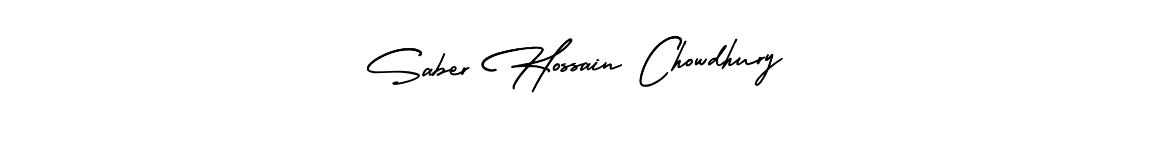 How to make Saber Hossain Chowdhury name signature. Use AmerikaSignatureDemo-Regular style for creating short signs online. This is the latest handwritten sign. Saber Hossain Chowdhury signature style 3 images and pictures png