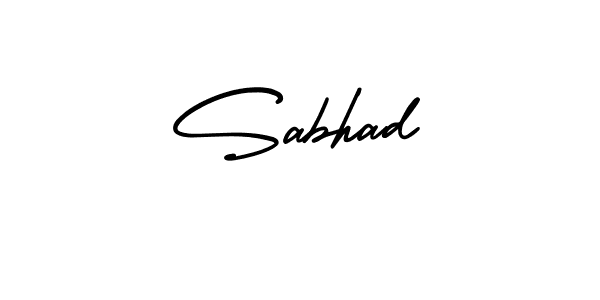 How to make Sabhad signature? AmerikaSignatureDemo-Regular is a professional autograph style. Create handwritten signature for Sabhad name. Sabhad signature style 3 images and pictures png