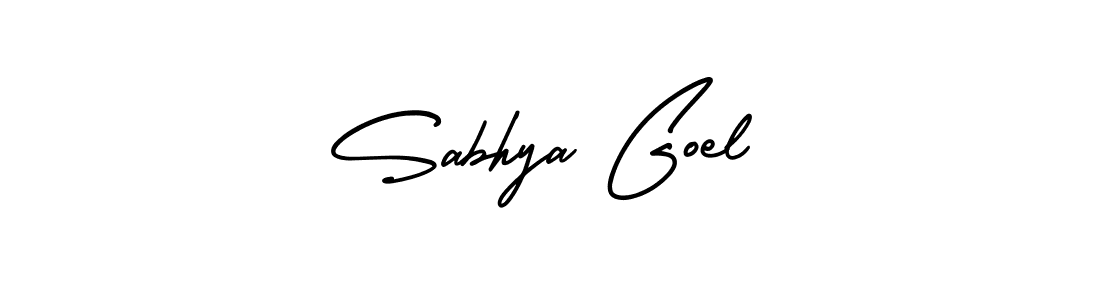 Best and Professional Signature Style for Sabhya Goel. AmerikaSignatureDemo-Regular Best Signature Style Collection. Sabhya Goel signature style 3 images and pictures png