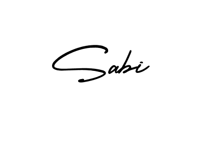 Use a signature maker to create a handwritten signature online. With this signature software, you can design (AmerikaSignatureDemo-Regular) your own signature for name Sabi. Sabi signature style 3 images and pictures png