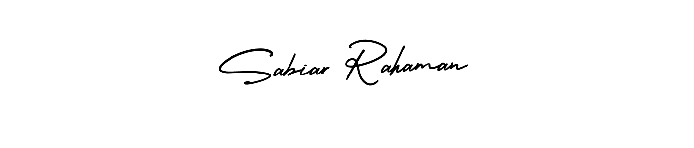 Use a signature maker to create a handwritten signature online. With this signature software, you can design (AmerikaSignatureDemo-Regular) your own signature for name Sabiar Rahaman. Sabiar Rahaman signature style 3 images and pictures png