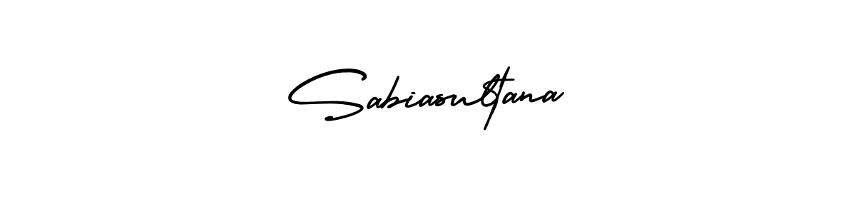 Design your own signature with our free online signature maker. With this signature software, you can create a handwritten (AmerikaSignatureDemo-Regular) signature for name Sabiasultana. Sabiasultana signature style 3 images and pictures png