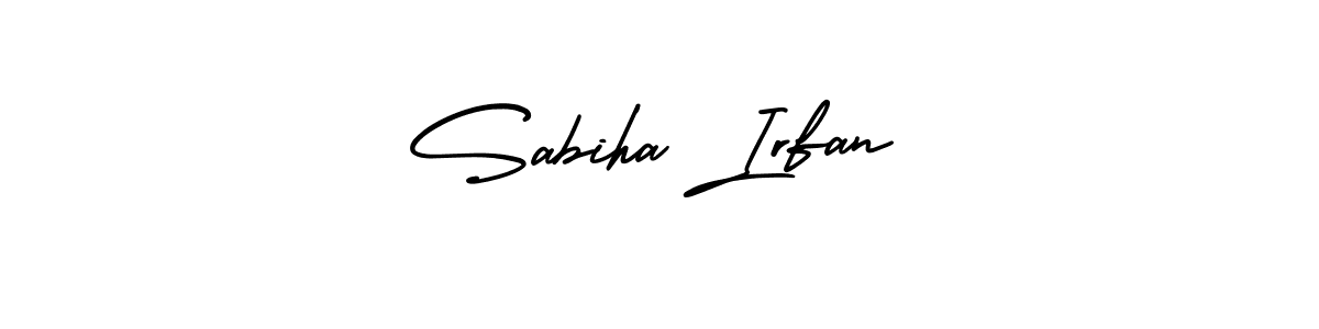 Best and Professional Signature Style for Sabiha Irfan. AmerikaSignatureDemo-Regular Best Signature Style Collection. Sabiha Irfan signature style 3 images and pictures png