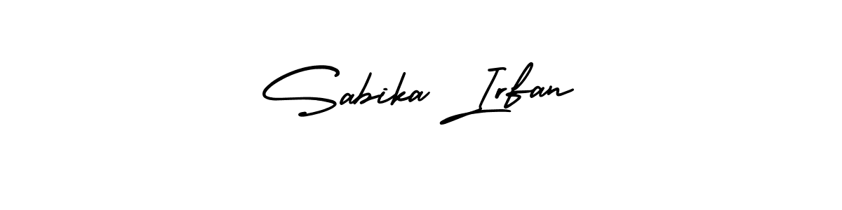 Make a beautiful signature design for name Sabika Irfan. With this signature (AmerikaSignatureDemo-Regular) style, you can create a handwritten signature for free. Sabika Irfan signature style 3 images and pictures png