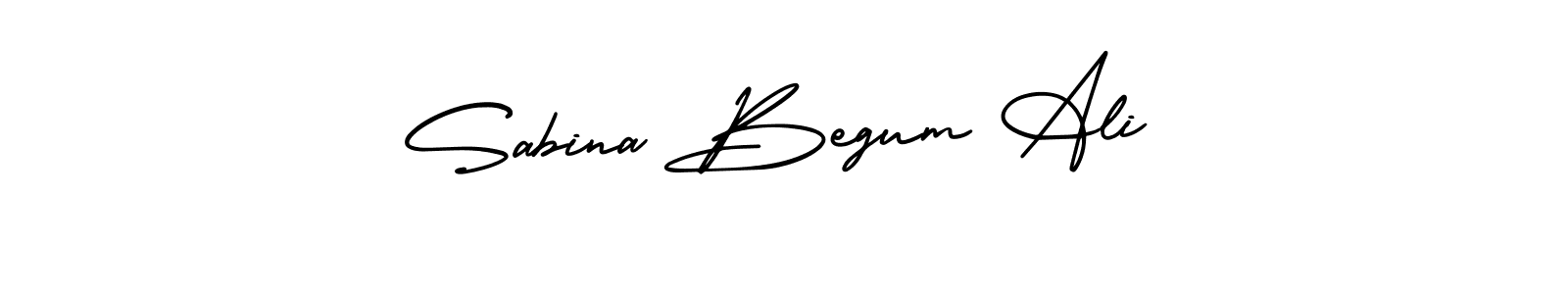 Use a signature maker to create a handwritten signature online. With this signature software, you can design (AmerikaSignatureDemo-Regular) your own signature for name Sabina Begum Ali. Sabina Begum Ali signature style 3 images and pictures png