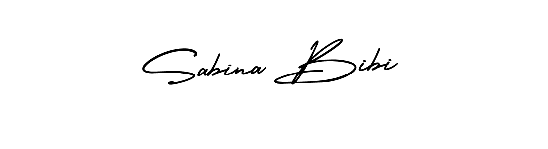 Make a beautiful signature design for name Sabina Bibi. With this signature (AmerikaSignatureDemo-Regular) style, you can create a handwritten signature for free. Sabina Bibi signature style 3 images and pictures png