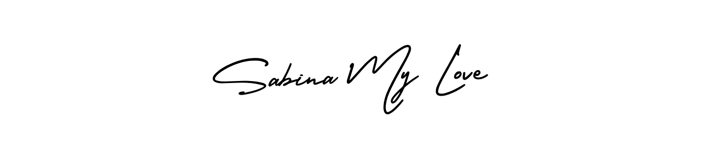 How to make Sabina My Love signature? AmerikaSignatureDemo-Regular is a professional autograph style. Create handwritten signature for Sabina My Love name. Sabina My Love signature style 3 images and pictures png