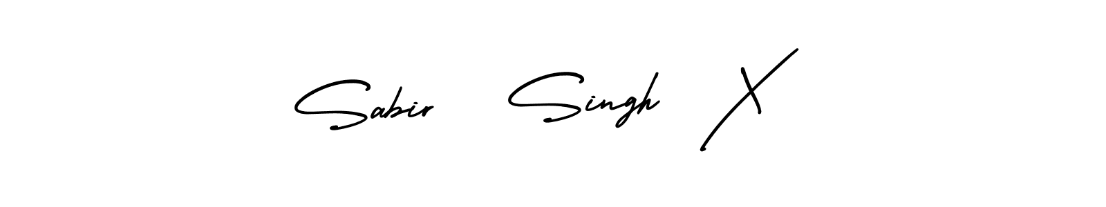 Make a beautiful signature design for name Sabir   Singh  X. With this signature (AmerikaSignatureDemo-Regular) style, you can create a handwritten signature for free. Sabir   Singh  X signature style 3 images and pictures png