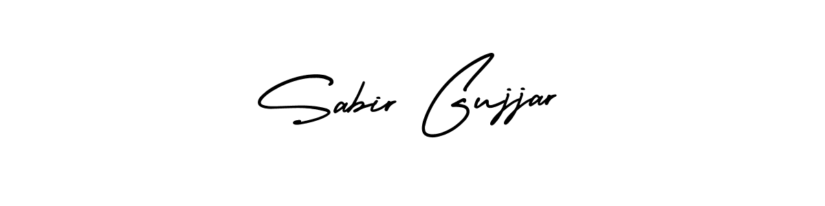 if you are searching for the best signature style for your name Sabir Gujjar. so please give up your signature search. here we have designed multiple signature styles  using AmerikaSignatureDemo-Regular. Sabir Gujjar signature style 3 images and pictures png