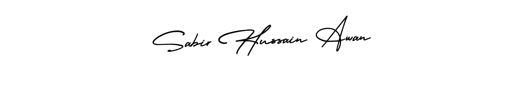 Also You can easily find your signature by using the search form. We will create Sabir Hussain Awan name handwritten signature images for you free of cost using AmerikaSignatureDemo-Regular sign style. Sabir Hussain Awan signature style 3 images and pictures png