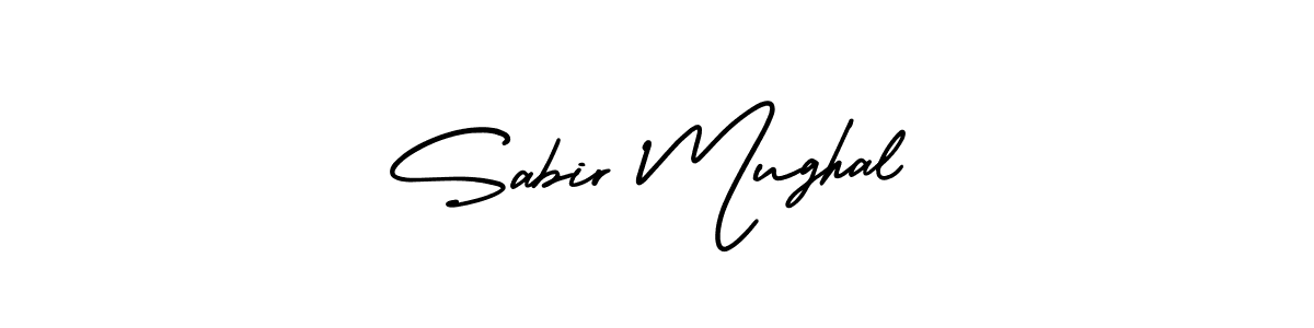 Make a beautiful signature design for name Sabir Mughal. With this signature (AmerikaSignatureDemo-Regular) style, you can create a handwritten signature for free. Sabir Mughal signature style 3 images and pictures png