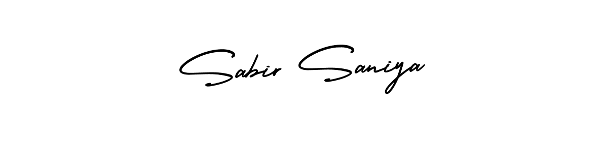 Create a beautiful signature design for name Sabir Saniya. With this signature (AmerikaSignatureDemo-Regular) fonts, you can make a handwritten signature for free. Sabir Saniya signature style 3 images and pictures png