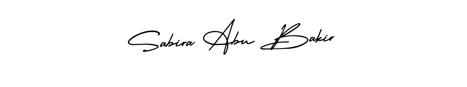 See photos of Sabira Abu Bakir official signature by Spectra . Check more albums & portfolios. Read reviews & check more about AmerikaSignatureDemo-Regular font. Sabira Abu Bakir signature style 3 images and pictures png