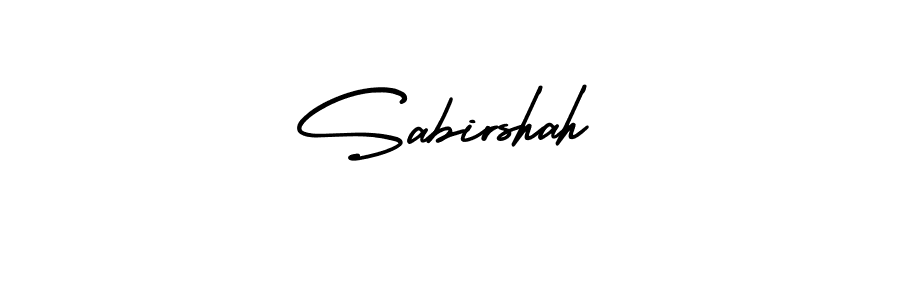 Sabirshah stylish signature style. Best Handwritten Sign (AmerikaSignatureDemo-Regular) for my name. Handwritten Signature Collection Ideas for my name Sabirshah. Sabirshah signature style 3 images and pictures png