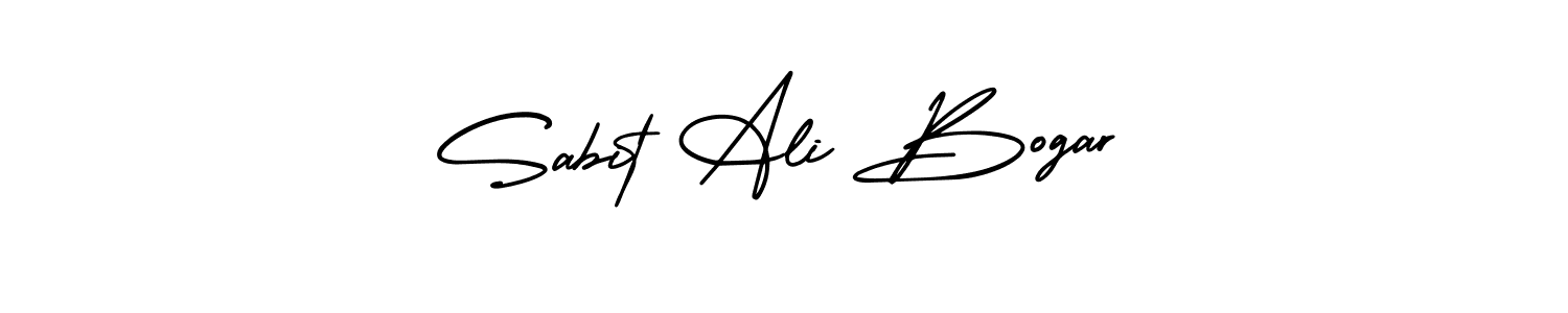 Make a beautiful signature design for name Sabit Ali Bogar. With this signature (AmerikaSignatureDemo-Regular) style, you can create a handwritten signature for free. Sabit Ali Bogar signature style 3 images and pictures png