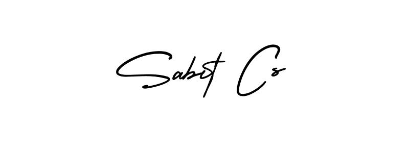 Make a beautiful signature design for name Sabit Cs. Use this online signature maker to create a handwritten signature for free. Sabit Cs signature style 3 images and pictures png