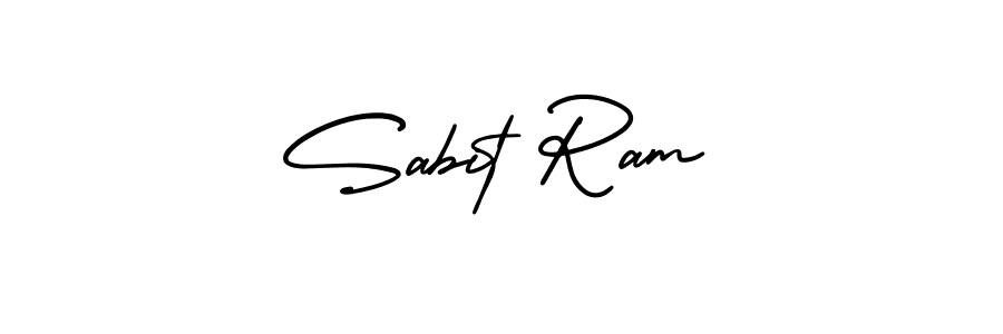 How to Draw Sabit Ram signature style? AmerikaSignatureDemo-Regular is a latest design signature styles for name Sabit Ram. Sabit Ram signature style 3 images and pictures png