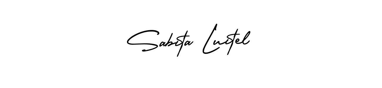 Also You can easily find your signature by using the search form. We will create Sabita Luitel name handwritten signature images for you free of cost using AmerikaSignatureDemo-Regular sign style. Sabita Luitel signature style 3 images and pictures png