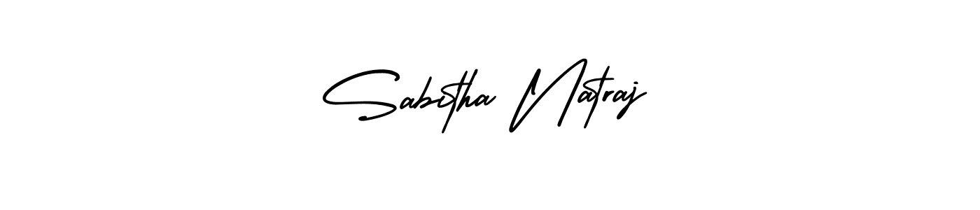 Create a beautiful signature design for name Sabitha Natraj. With this signature (AmerikaSignatureDemo-Regular) fonts, you can make a handwritten signature for free. Sabitha Natraj signature style 3 images and pictures png