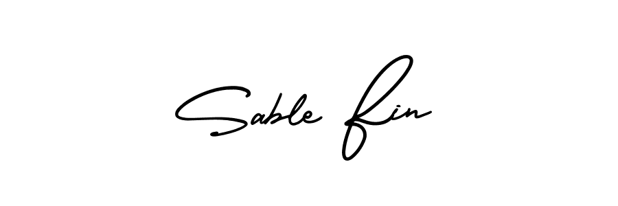 AmerikaSignatureDemo-Regular is a professional signature style that is perfect for those who want to add a touch of class to their signature. It is also a great choice for those who want to make their signature more unique. Get Sable Fin name to fancy signature for free. Sable Fin signature style 3 images and pictures png