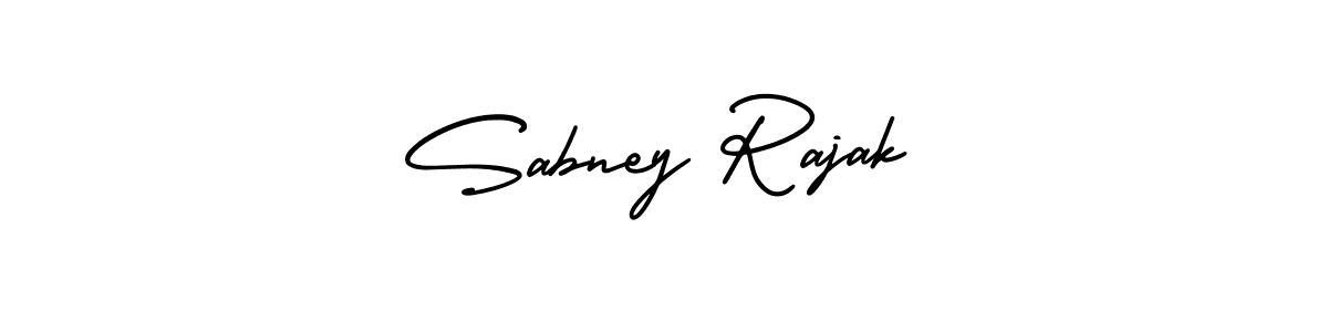 Make a beautiful signature design for name Sabney Rajak. With this signature (AmerikaSignatureDemo-Regular) style, you can create a handwritten signature for free. Sabney Rajak signature style 3 images and pictures png