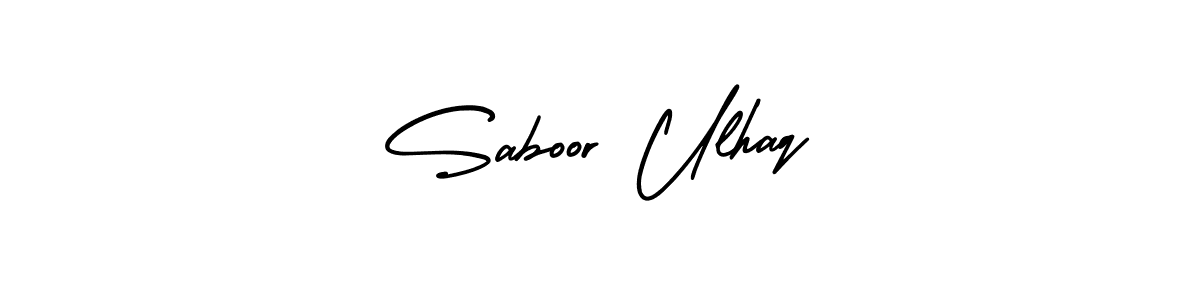 Create a beautiful signature design for name Saboor Ulhaq. With this signature (AmerikaSignatureDemo-Regular) fonts, you can make a handwritten signature for free. Saboor Ulhaq signature style 3 images and pictures png