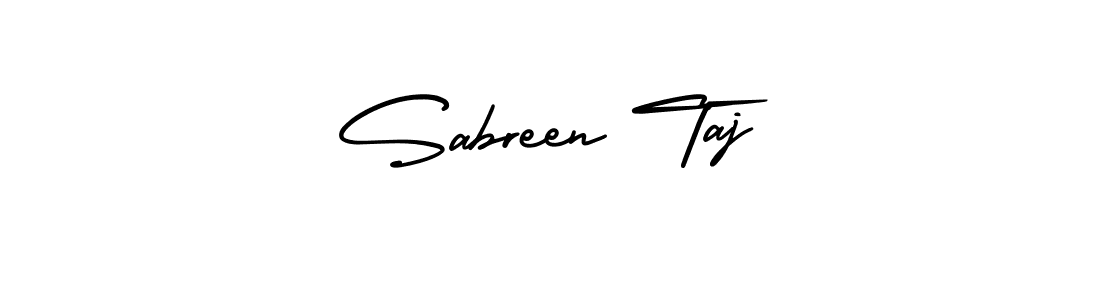 It looks lik you need a new signature style for name Sabreen Taj. Design unique handwritten (AmerikaSignatureDemo-Regular) signature with our free signature maker in just a few clicks. Sabreen Taj signature style 3 images and pictures png