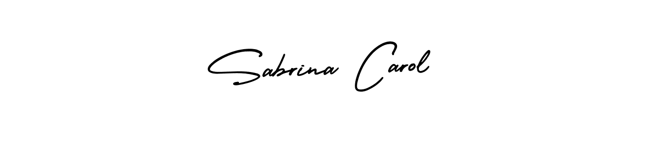 How to Draw Sabrina Carol signature style? AmerikaSignatureDemo-Regular is a latest design signature styles for name Sabrina Carol. Sabrina Carol signature style 3 images and pictures png