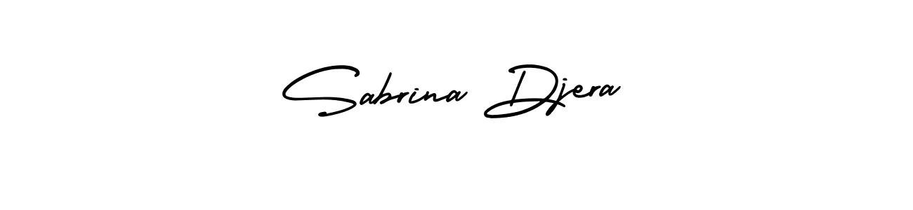 Check out images of Autograph of Sabrina Djera name. Actor Sabrina Djera Signature Style. AmerikaSignatureDemo-Regular is a professional sign style online. Sabrina Djera signature style 3 images and pictures png