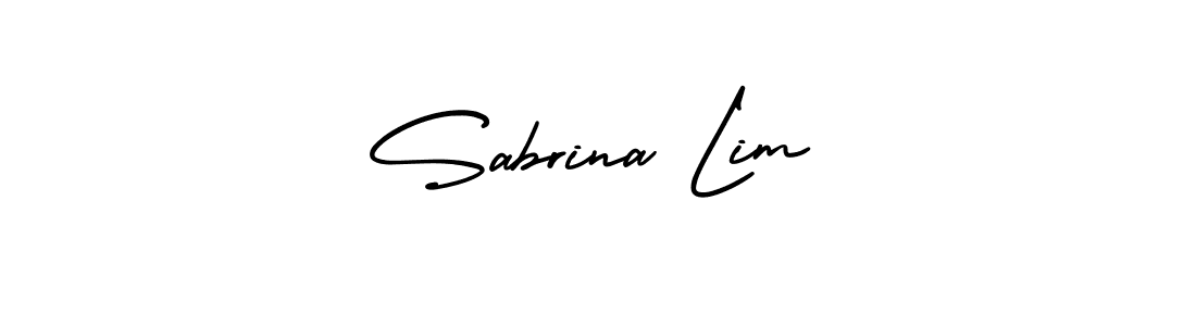 Design your own signature with our free online signature maker. With this signature software, you can create a handwritten (AmerikaSignatureDemo-Regular) signature for name Sabrina Lim. Sabrina Lim signature style 3 images and pictures png