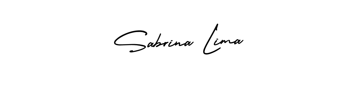 This is the best signature style for the Sabrina Lima name. Also you like these signature font (AmerikaSignatureDemo-Regular). Mix name signature. Sabrina Lima signature style 3 images and pictures png