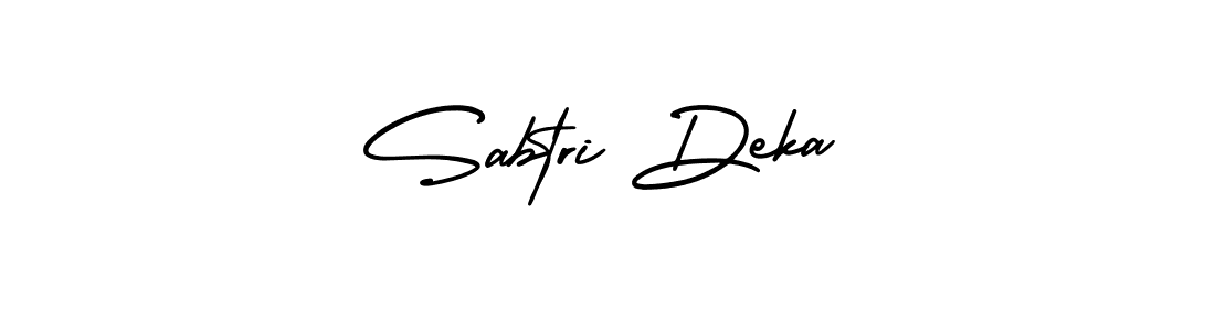 Use a signature maker to create a handwritten signature online. With this signature software, you can design (AmerikaSignatureDemo-Regular) your own signature for name Sabtri Deka. Sabtri Deka signature style 3 images and pictures png