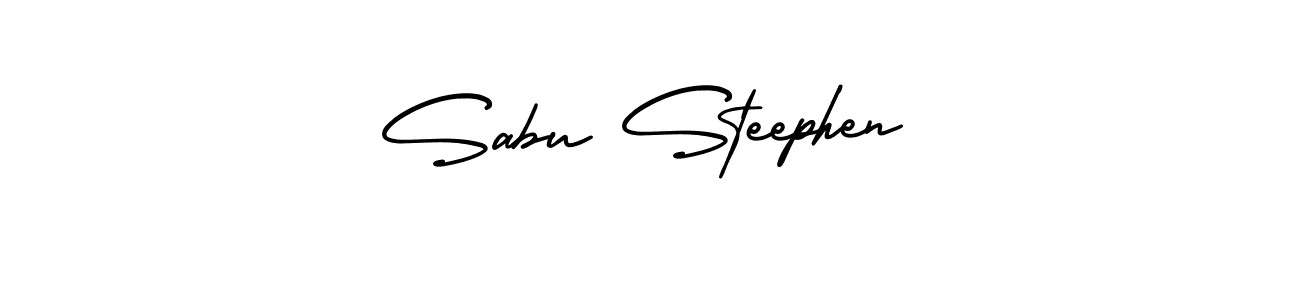 How to Draw Sabu Steephen signature style? AmerikaSignatureDemo-Regular is a latest design signature styles for name Sabu Steephen. Sabu Steephen signature style 3 images and pictures png