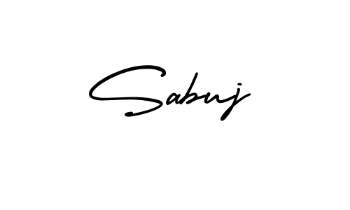 Use a signature maker to create a handwritten signature online. With this signature software, you can design (AmerikaSignatureDemo-Regular) your own signature for name Sabuj. Sabuj signature style 3 images and pictures png