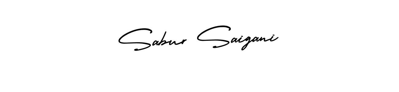 Make a beautiful signature design for name Sabur Saigani. With this signature (AmerikaSignatureDemo-Regular) style, you can create a handwritten signature for free. Sabur Saigani signature style 3 images and pictures png