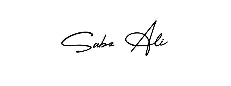 It looks lik you need a new signature style for name Sabz Ali. Design unique handwritten (AmerikaSignatureDemo-Regular) signature with our free signature maker in just a few clicks. Sabz Ali signature style 3 images and pictures png