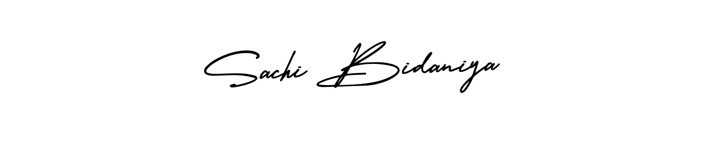 Create a beautiful signature design for name Sachi Bidaniya. With this signature (AmerikaSignatureDemo-Regular) fonts, you can make a handwritten signature for free. Sachi Bidaniya signature style 3 images and pictures png