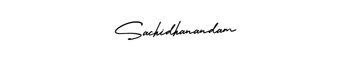 How to make Sachidhanandam name signature. Use AmerikaSignatureDemo-Regular style for creating short signs online. This is the latest handwritten sign. Sachidhanandam signature style 3 images and pictures png