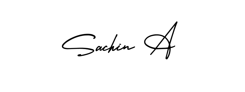 It looks lik you need a new signature style for name Sachin A. Design unique handwritten (AmerikaSignatureDemo-Regular) signature with our free signature maker in just a few clicks. Sachin A signature style 3 images and pictures png