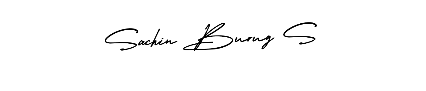 Create a beautiful signature design for name Sachin Burug S. With this signature (AmerikaSignatureDemo-Regular) fonts, you can make a handwritten signature for free. Sachin Burug S signature style 3 images and pictures png