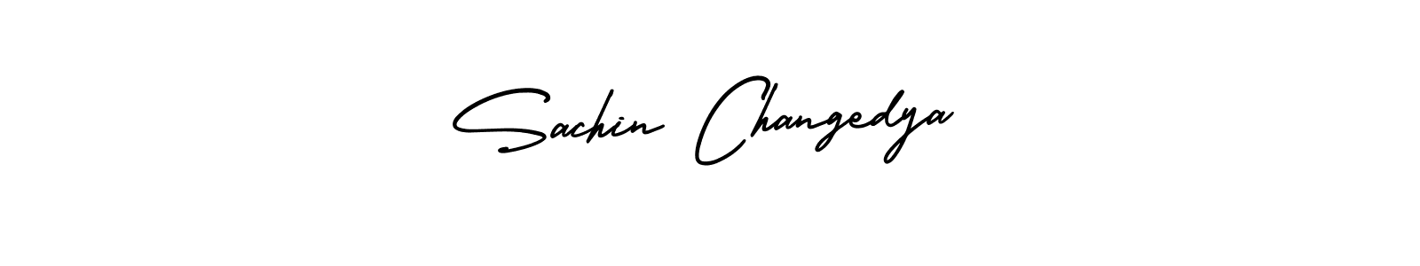 How to make Sachin Changedya signature? AmerikaSignatureDemo-Regular is a professional autograph style. Create handwritten signature for Sachin Changedya name. Sachin Changedya signature style 3 images and pictures png